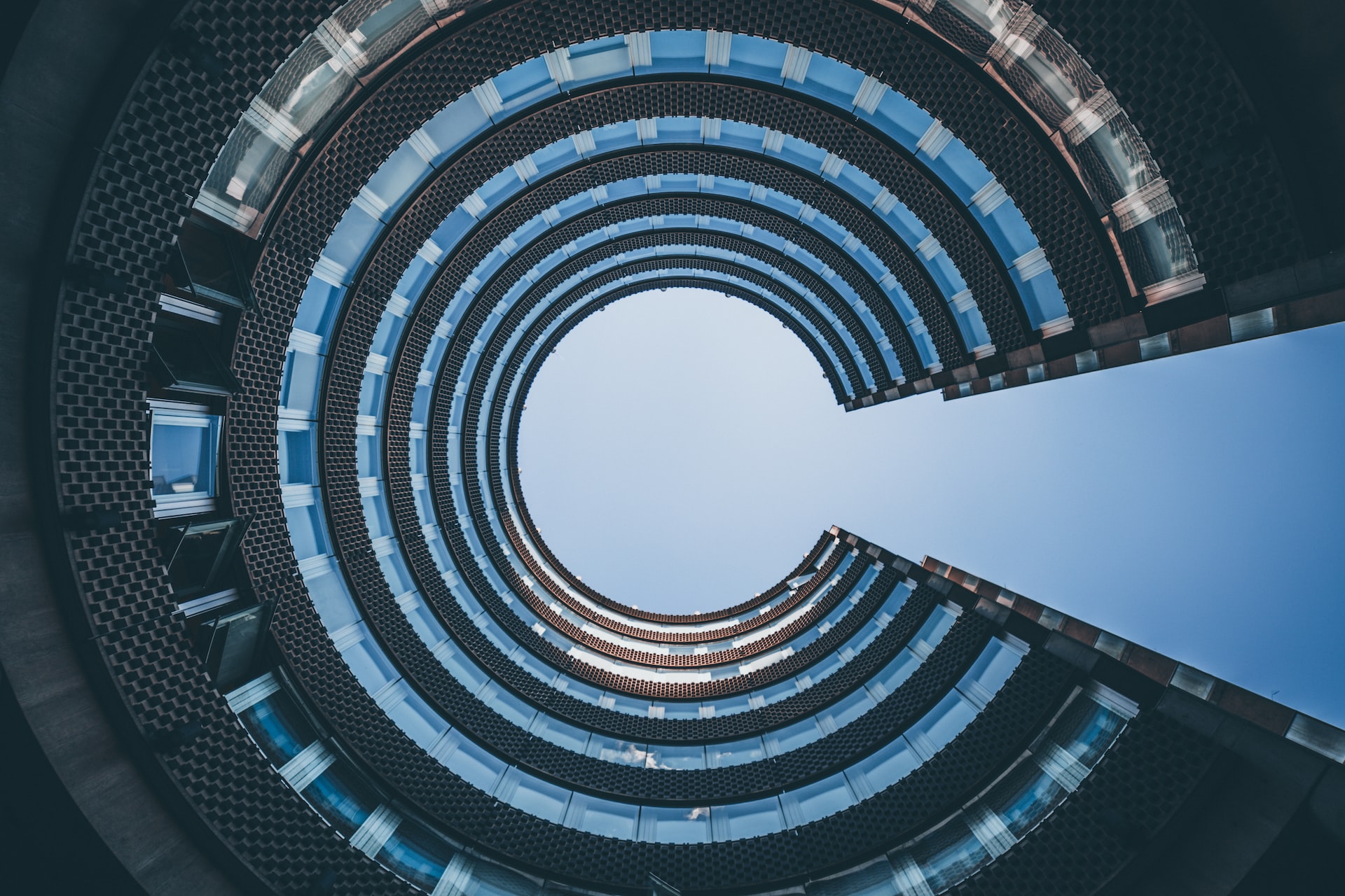Circular building_view from below